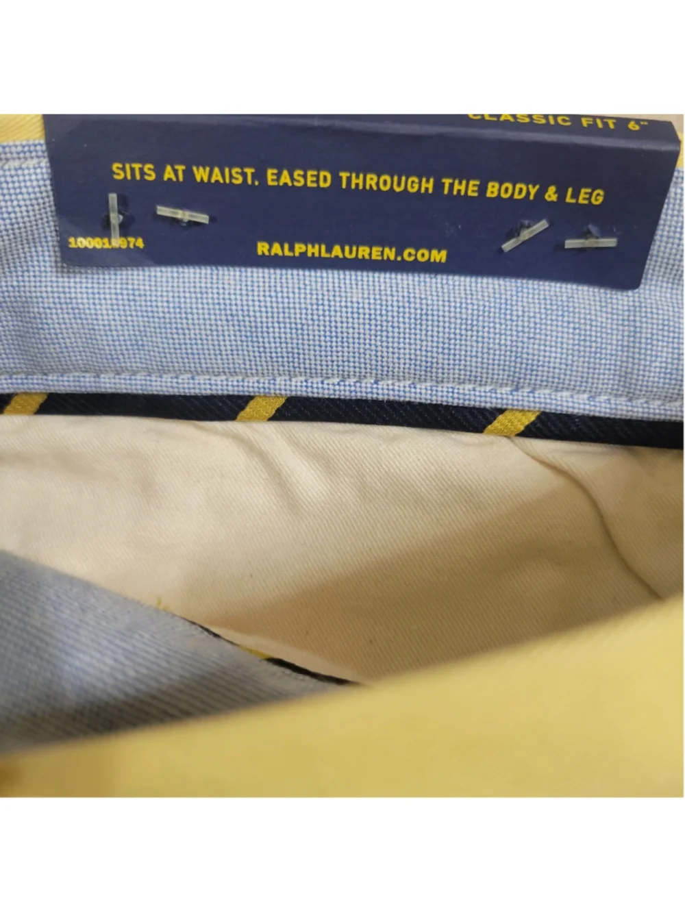 Polo Ralph Lauren Stretch Cotton Twill Chino Yellow Shorts Men 30 Inseam 6 NWT